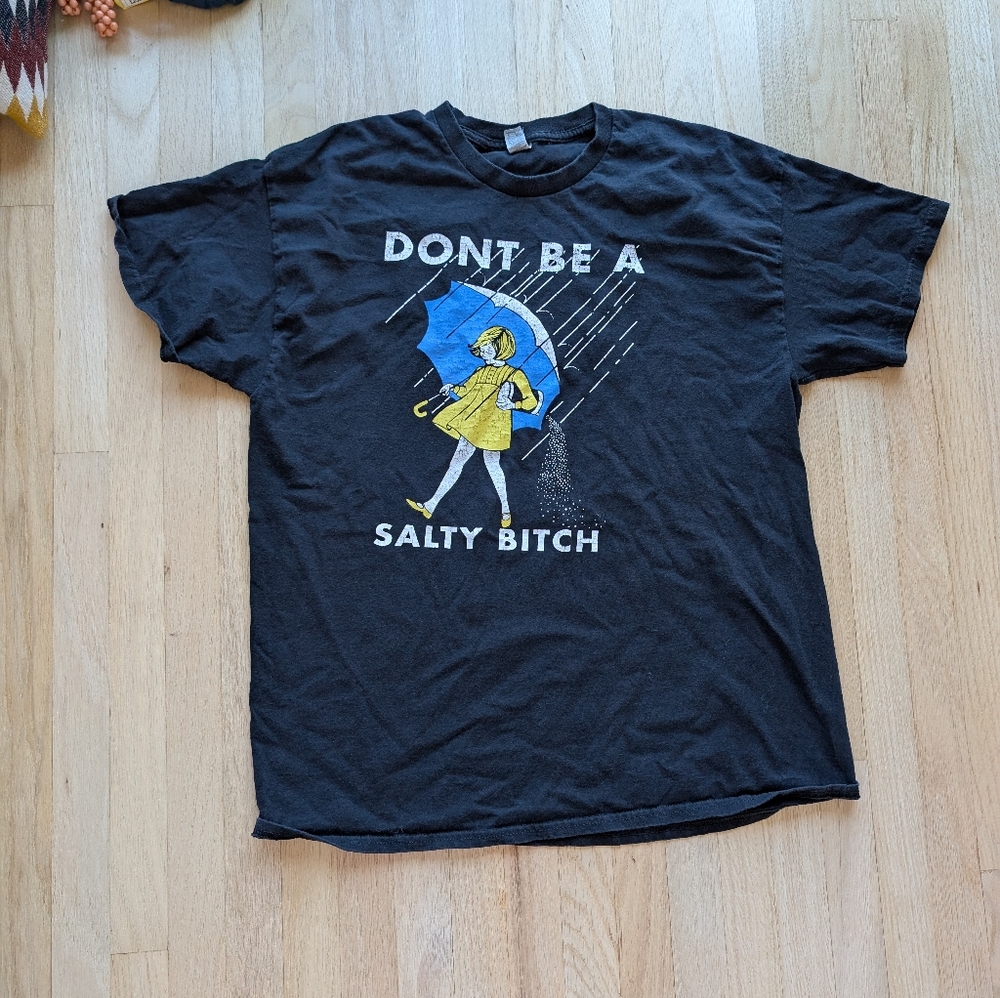 Salty Black T-Shirt (Size Large)